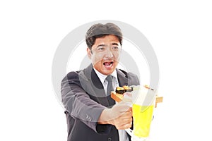 The man who eats sushi