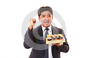 The man who eats sushi