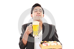 The man who eats sushi