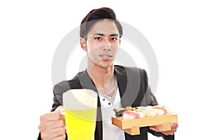 The man who eats sushi