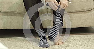 Man who put his socks