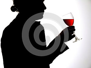 Man with wine glass