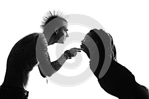 Man and Woman Arguing