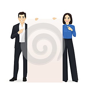 Man and woman with board