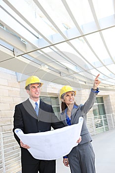 Man and Woman Construction Team