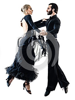 Man woman couple ballroom tango salsa dancer dancing silhouette