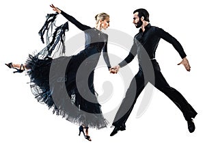 Man woman couple ballroom tango salsa dancer dancing silhouette