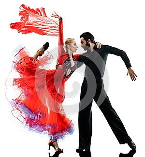 Man woman couple ballroom tango salsa dancer dancing silhouette