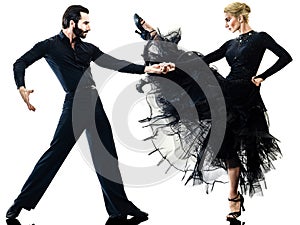 Man woman couple ballroom tango salsa dancer dancing silhouette
