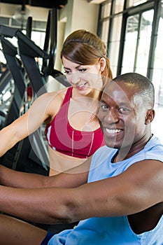 Man And Woman Fitness Exercise