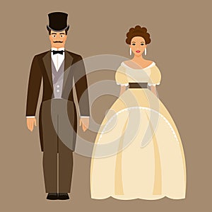 Man and woman of the nineteenth century