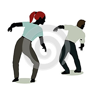 man and woman silhouette in Still Pose Spooked