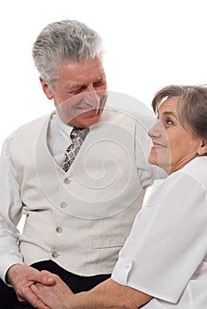 Man and woman staring at each