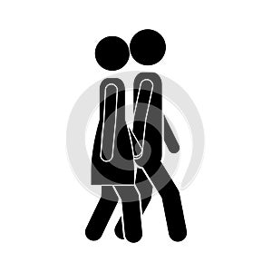 Man and woman walking icon