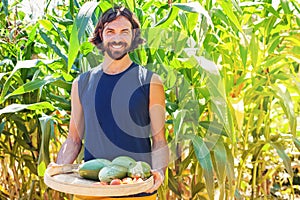Man working as a farmer