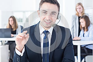 Man working in corporation