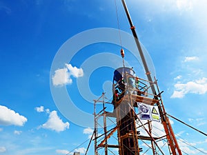 Man Working on the Working at height