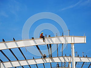 Man Working on the Working at height