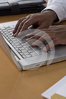 Man working on Laptop