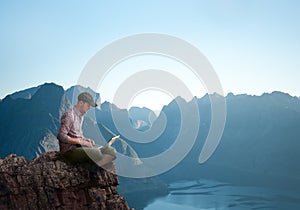 Man working outdoors