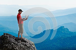 Man working outdoors