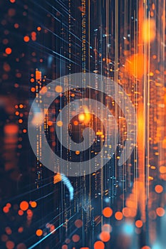 Man working with touch screen of innovative artificial intelligence interface