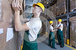 Man working in warehouse