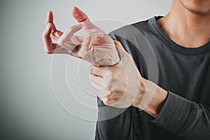 Man wrist pain