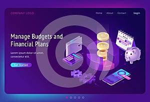 Manage budget and financial plans banner