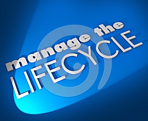 Manage the Lifecycle 3d Words Develop Sales Process Procedure photo