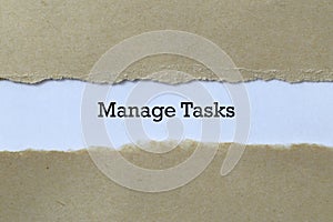 Manage tasks on paper