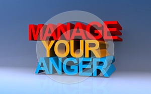 manage your anger on blue