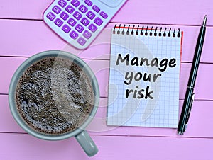 Manage your risk words on notebook