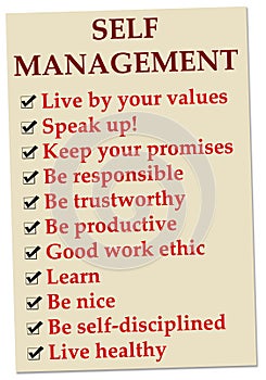 Manage yourself