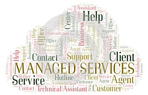 Managed Services word cloud