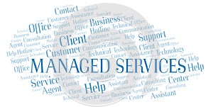Managed Services word cloud