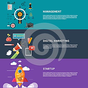 Management digital marketing srartup planning