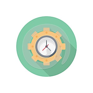 Management vector flat colour icon