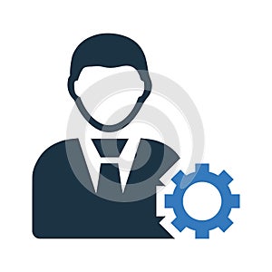 Management, planning icon. Simple editable vector illustration