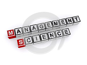 Management science word block