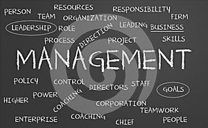 Management word cloud