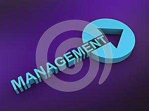 management word on purple