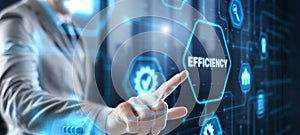 Manager businessman plan to increase efficiency