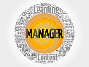 Manager circle stamp