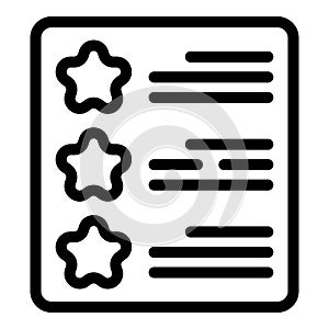 Manager code icon outline vector. Policy principle