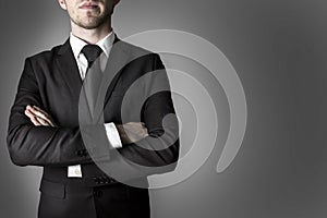 Manager with crossed arms