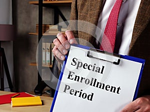 Manager explains about the Special Enrollment Period SEP.