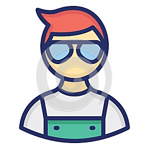 Manager Isolated Vector icon which can easily modify or edit