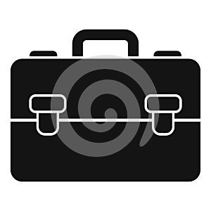 Manager suitcase icon, simple style