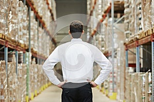 Manager in warehouse